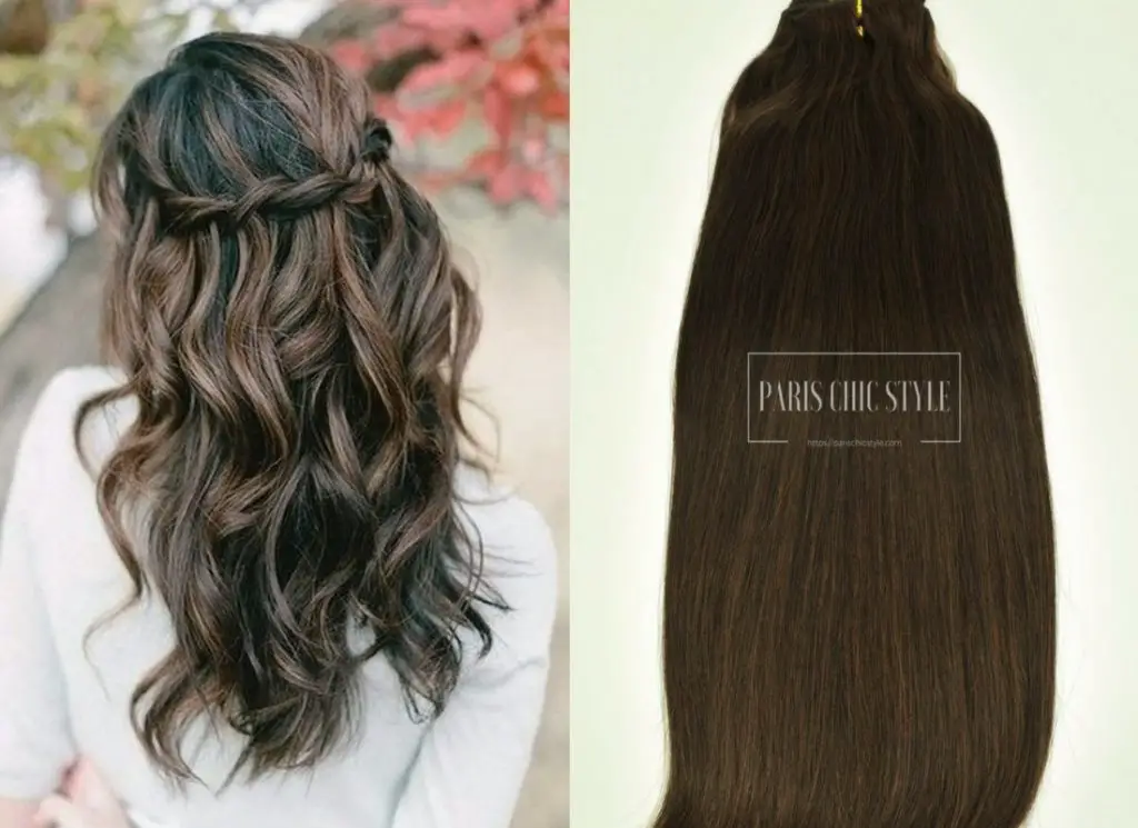 3 How To Dress Like A Parisian Chic Hairstyle Effortlessly Chocolate Brown Clip In Hair Extensions (1)
