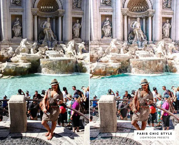 Before & After Rome Italy Lightroom Presets 1.1 Desktop Mobile Instagram Blog Fashion Lifestyle Travel Paris Chic Style 1