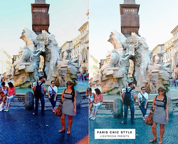 Before & After Rome Italy Lightroom Presets 1.1 Desktop Mobile Instagram Blog Fashion Lifestyle Travel Paris Chic Style 2