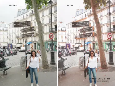 Paris France Lightroom Presets 1.1 Rose Gold Paris Chic Style Blog Travel Lifestyle Instagram Before & After 3