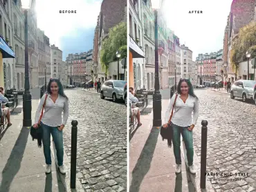Paris France Lightroom Presets 1.1 Rose Gold Paris Chic Style Blog Travel Lifestyle Instagram Before & After 7