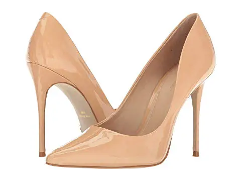 What Color Shoes To Wear With A Red Dress Nude Beige Blush Shoes Massimo Matteo Pointy Toe Pump 17 Paris Chic Style 5