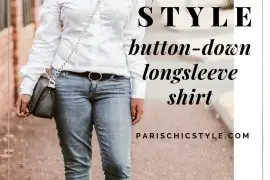 French Style Button Down Long Sleeve Shirt White Skinny Jeans Pump Heels Auckland New Zealand StreetStyle Wear Parisian Outfit Paris Chic Style