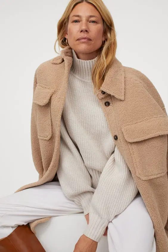 Best Winter Coats For Women Warm Jackets Long Faux Shearling H&M Parisian Style Paris Chic Style