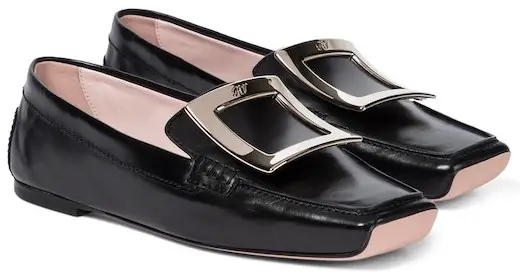 Roger Vivier Black French Loafers French Girls Style Parisian Shoes For Walking Travel Paris Chic Style