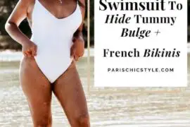 Best Swimsuit To Hide Tummy Bulge Stylish Slimming French Bikinis Paris Chic Style