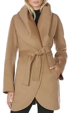Belted Wool Petite Trench Coat Parisian Coat For Travel Sightseeing Walking Streetstyle Work Paris Chic Style