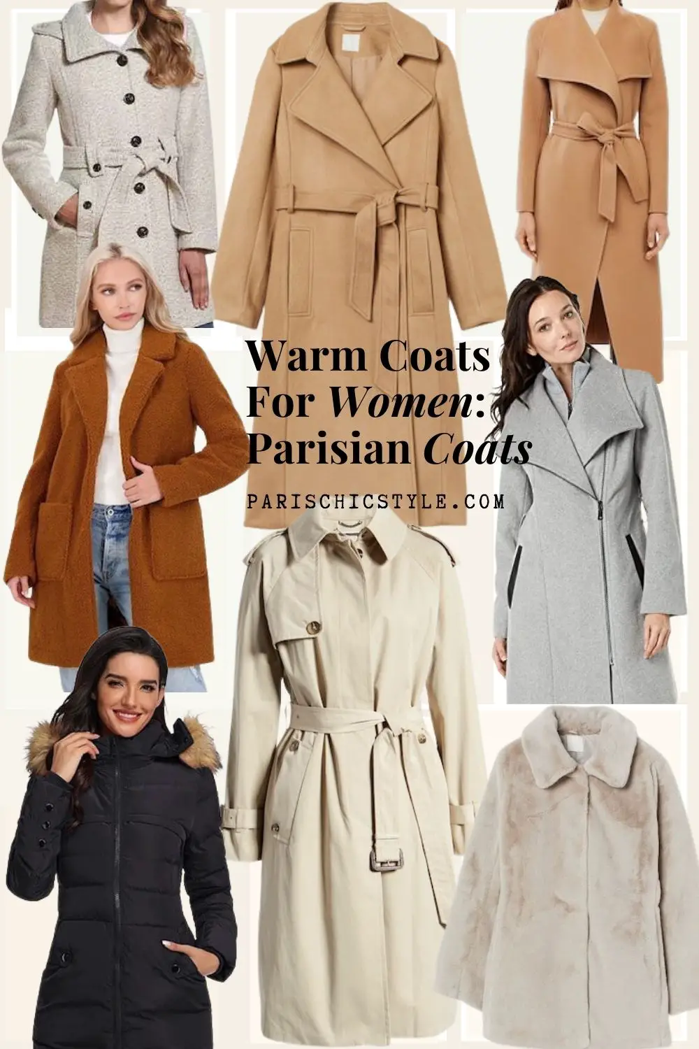 Best Coats For Women Travel Sightseeing Streetstyle Walking Work Weddings Paris Chic Style Trench Coats Peacoats Faux Fur Teddy Coats Puffer (1)