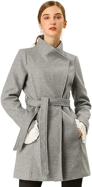 Medium French Style Trench Coat For Petite Women Paris Chic Style