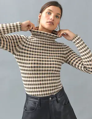 Parisian Turtleneck Sweater For Women Best Cardigan For Fall Winter Paris Chic Style