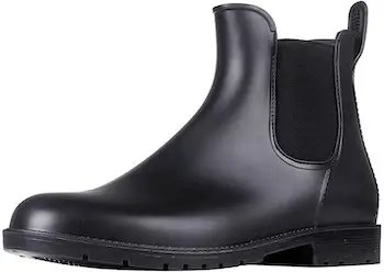 Best Chelsea Rain Boots For Walking, Travel, & Streetwear- Classic Black Chelsea Boots For Women Paris Chic Style