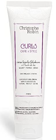 Christophe Robin Luscious Curl Cream With Flaxseed Oil- Best Curl Cream For Curly, Wavy, Coily Hair Paris Chic Style