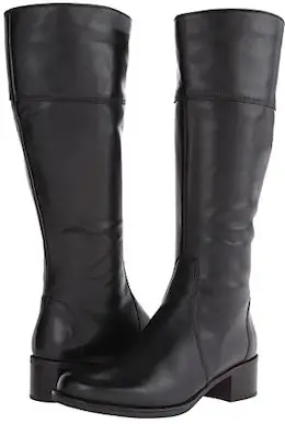 Minimalist & Classic Black High Shaft Riding Boots For Winter & Fall Paris Chic Style