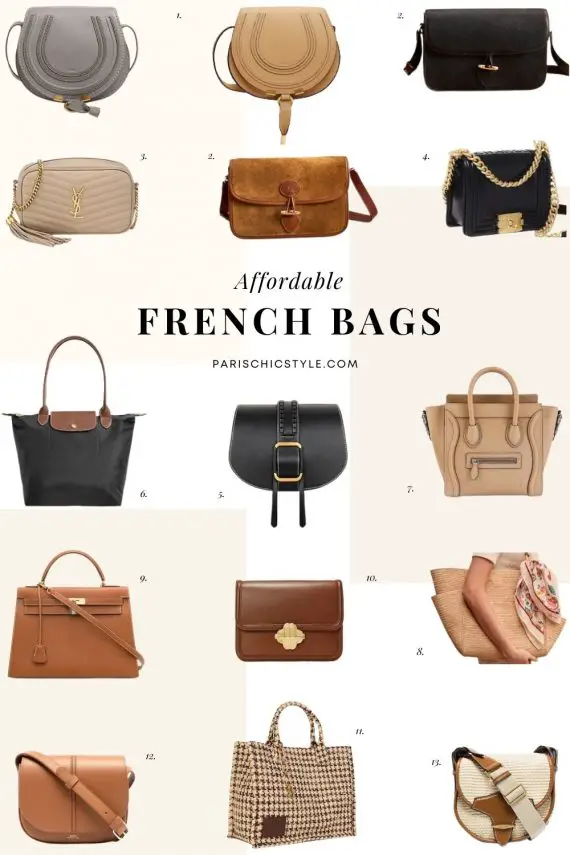 13 Affordable French Bags: French Handbags & Parisian Bags