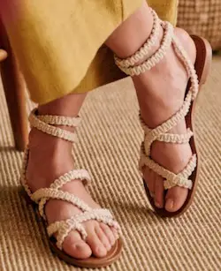 Sezane Parisian Sandals- Supportive & Stylish Sandals For Walking, Travel & Street Wear Paris Chic Style