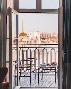 K+K Hotel Cayré Saint Germain des Prés Hotel With Balcony & Eiffel Tower View Where To Stay In Paris Chic Style