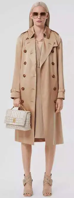 Best Trench Coats For Women- Burberry Silk Kensington Trench Coat Paris Chic Style