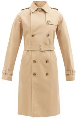 Chic Traditional Trench Coat For Women- French Coats A.P.C. Greta Cotton-Twill Trench Coat Paris Chic Style